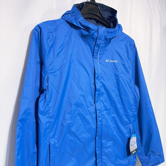 Columbia Youth Boys Timber Pointe II Blue Omni-Tech Waterproof Jacket XL 18 20 - Picture 3 of 8